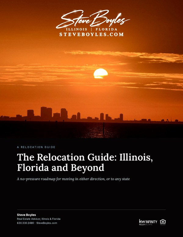 Cover of the Relocation Guide: Illinois, Florida and Beyond
